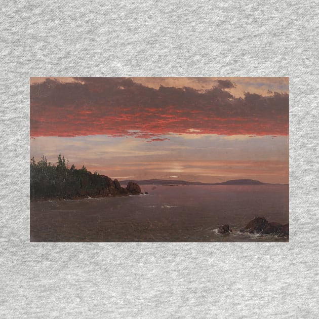 Schoodic Peninsula from Mount Desert at Sunrise by Frederic Edwin Church by Classic Art Stall